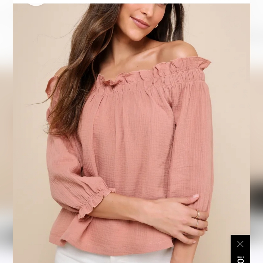 Lulus size large off the shoulder top